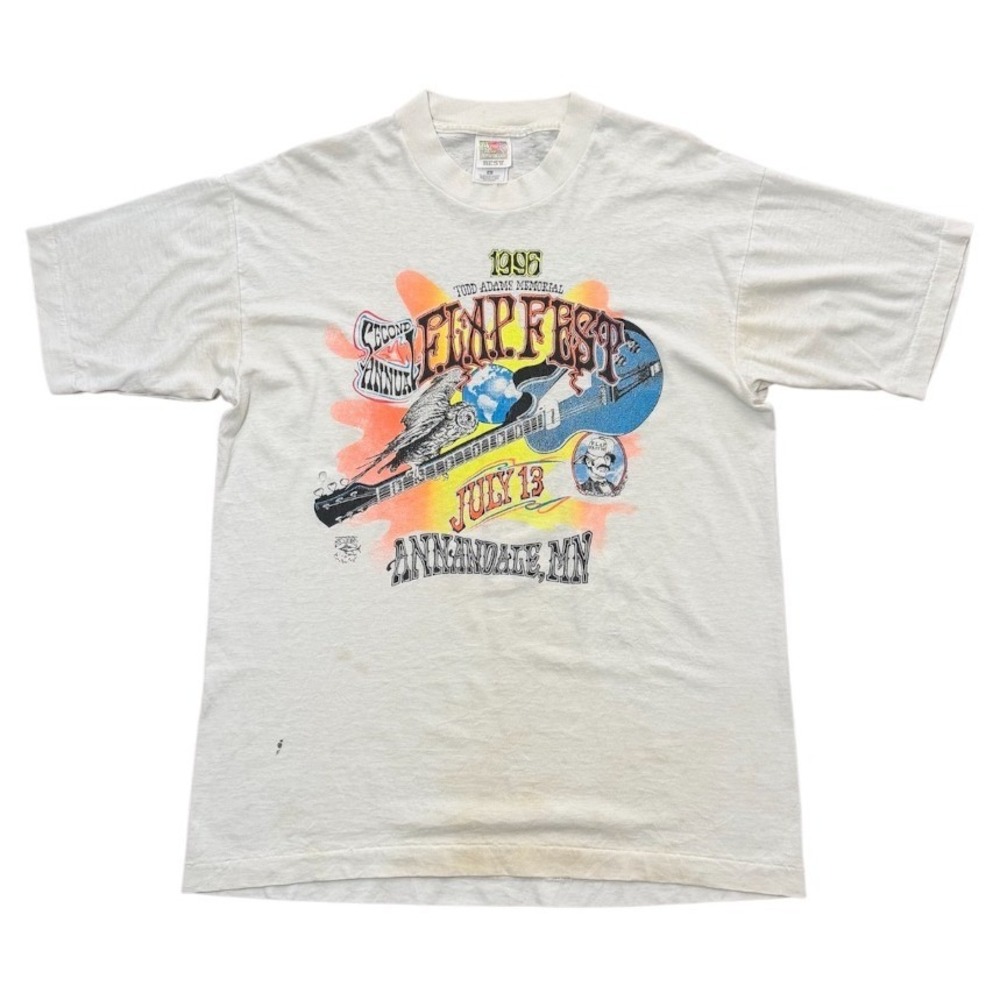 Vintage 1996 Flap Fest Todd Adams Memorial French Lake Auto Part Graphic T-shirt